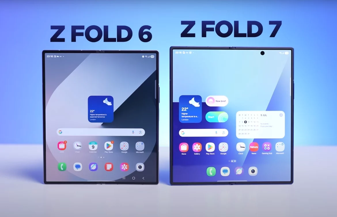 Samsung Galaxy Z Fold 7 vs Z Fold 6